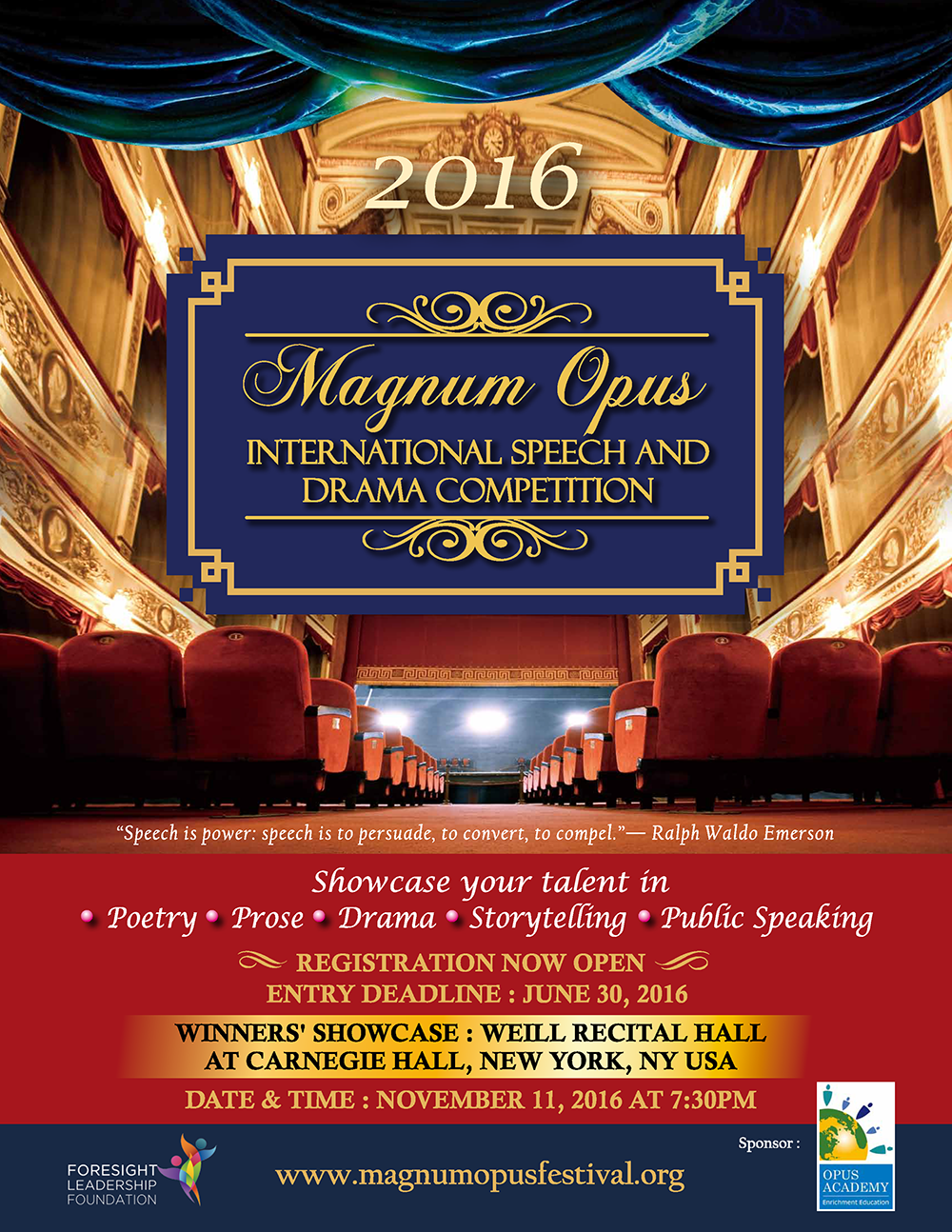 Speech Arts & Drama Competition 2016 Speech Arts & Drama Competition 2016