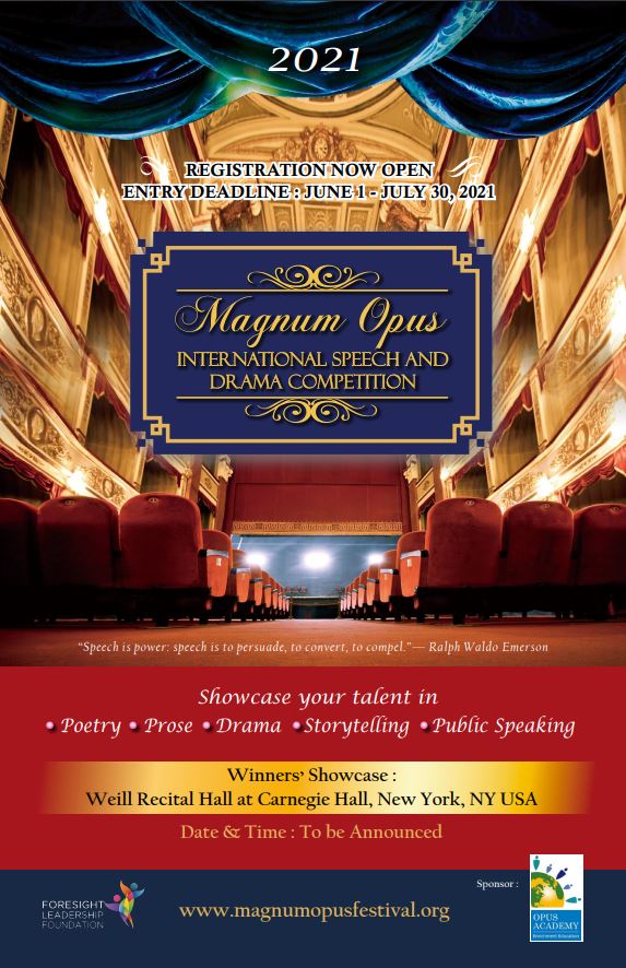 Speech Arts & Drama Competition 2021 Speech Arts & Drama Competition 2021
